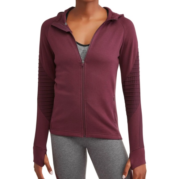 Avia Flex Tech Jacket in Burgundy - Picture 3 of 8